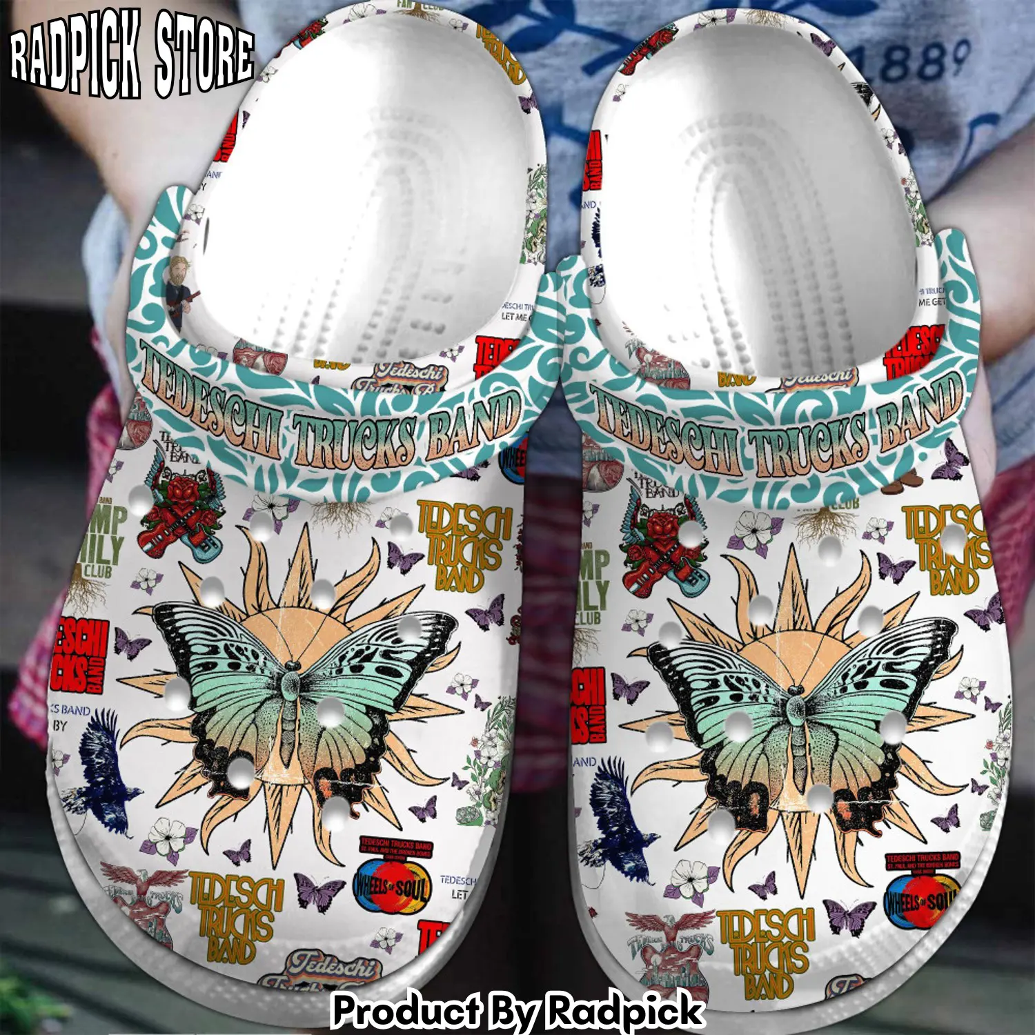 Radpick tedeschi trucks band music clogs shoes comfortable for men women 1ny rp652847